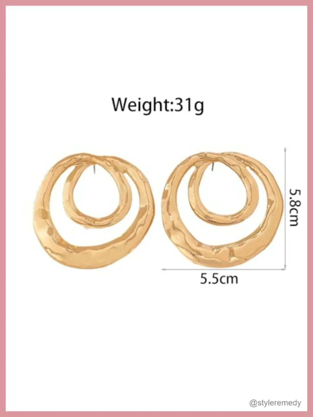 Chunky Geometric Big Dangle Earrings Large Round Statement Drop Earrings Circle